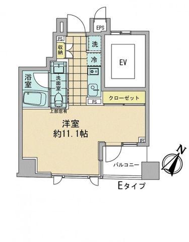 AZ日本橋人形町(ワンルーム/3階)の間取り写真