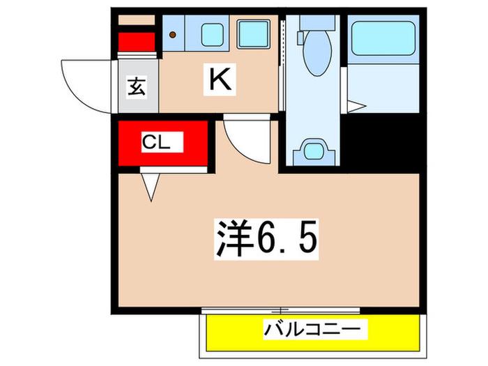 プレジール日吉(1K/2階)の間取り写真