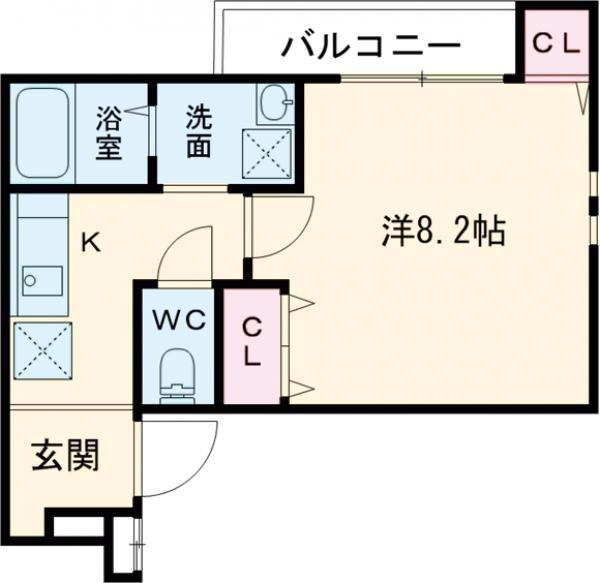 フジパレス加美駅南I番館(1K/3階)の間取り写真