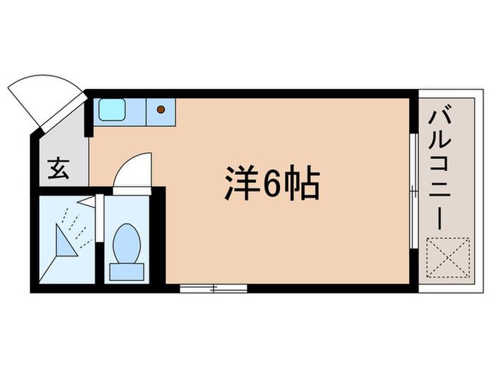 RICK成城(ワンルーム/4階)の間取り写真