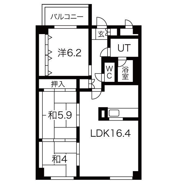 S-COURT28(3LDK/3階)の間取り写真