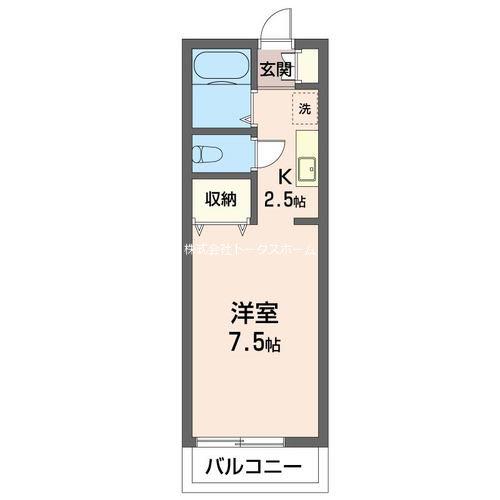 ソピア豊玉(ワンルーム/1階)の間取り写真