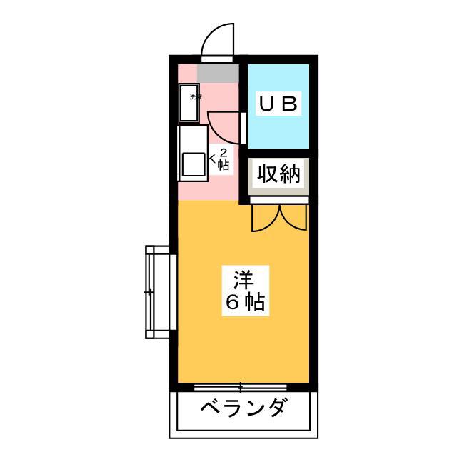 エポック23(ワンルーム/3階)の間取り写真