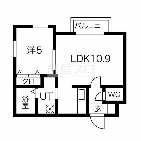 DOMUS ドムス(1LDK/2階)の間取り写真