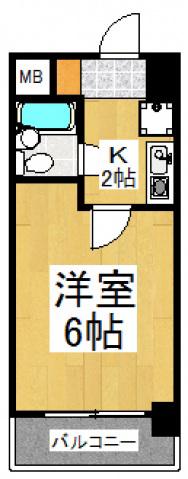 RENAXIA東所沢(1K/3階)の間取り写真