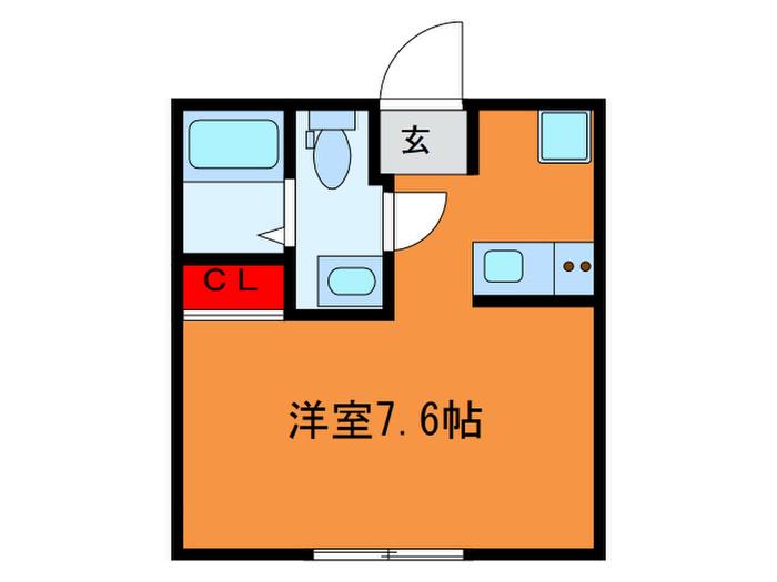 レプレ志村(ワンルーム/3階)の間取り写真