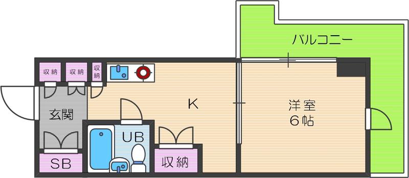 LAKIAAPARTMENT武庫之荘(1K/1階)の間取り写真