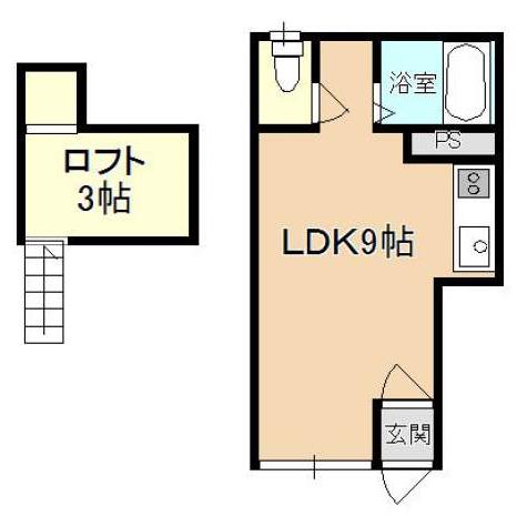 リンクス(ワンルーム/1階)の間取り写真