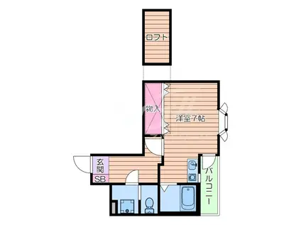 カルム香川II(ワンルーム/3階)の間取り写真