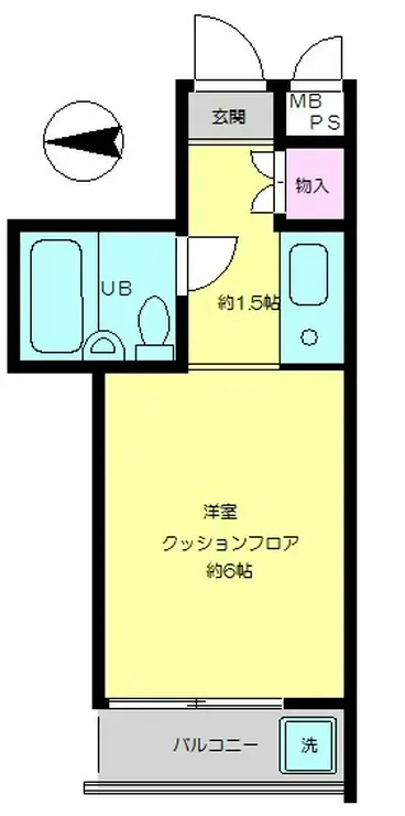 西新宿第2ローヤルコーポ 2階階 間取り