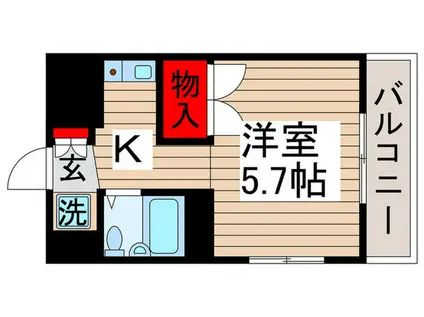 MIKAWAYA BLD(1K/2階)の間取り写真