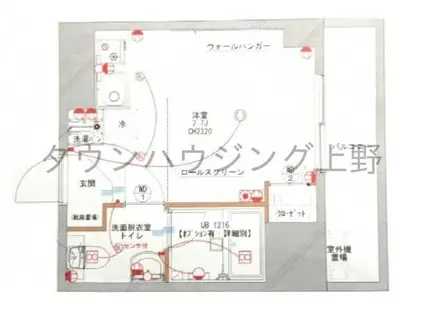 マック小石川コート(ワンルーム/5階)の間取り写真