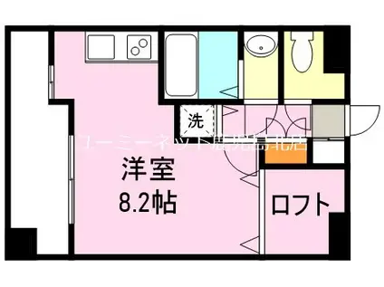 エルグレイス荒田(ワンルーム/7階)の間取り写真