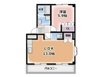 G-SHINE(1LDK/3階)の間取り写真