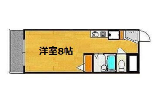 PORTAGRANDE(ワンルーム/2階)の間取り写真