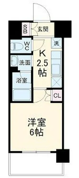 ハーモニーレジデンス武蔵小杉 6階階 間取り