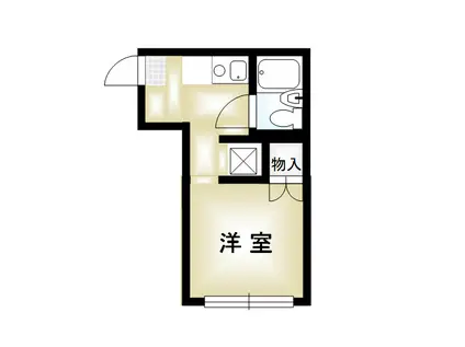 グリーンハイツ岡本(ワンルーム/1階)の間取り写真