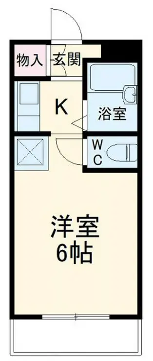 ビューパレー市川 1階階 間取り
