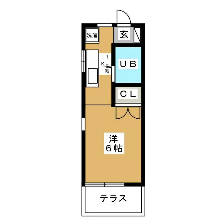 ラポール等々力 1階階 間取り