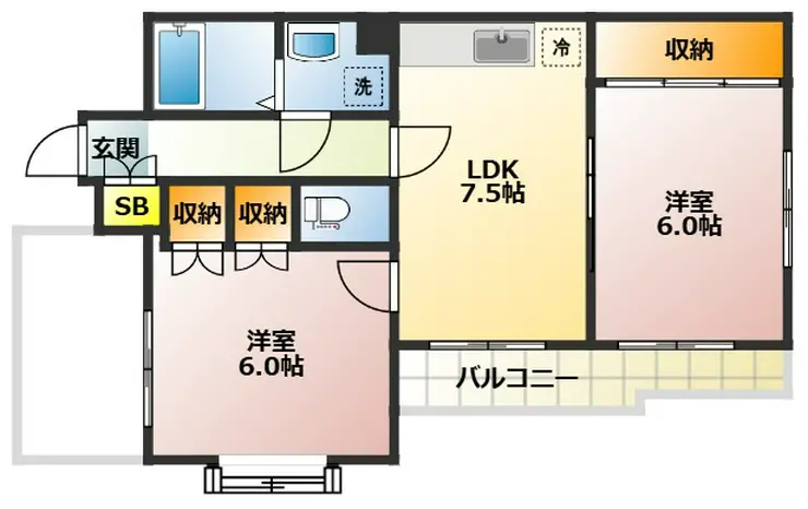 ユーシンハイツ 4階階 間取り