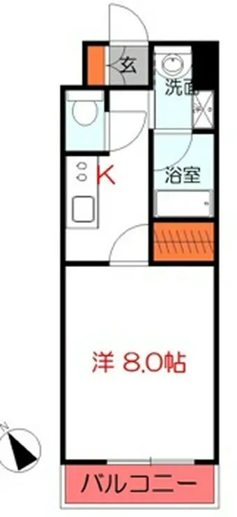 アールズコート 4階階 間取り