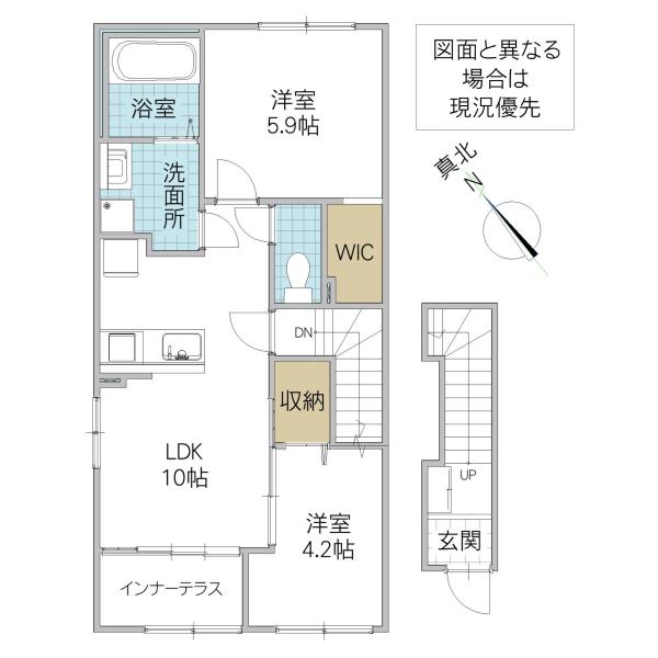 マイスター III(2LDK/2階)の間取り写真