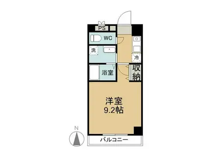 ニューレジデンス・コスモ(1K/4階)の間取り写真