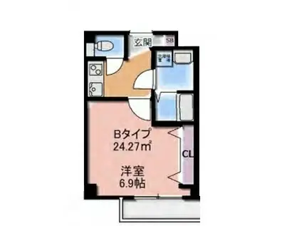 TIERRA(1K/1階)の間取り写真