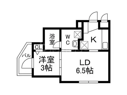 VIVACE VI(1LDK/1階)の間取り写真