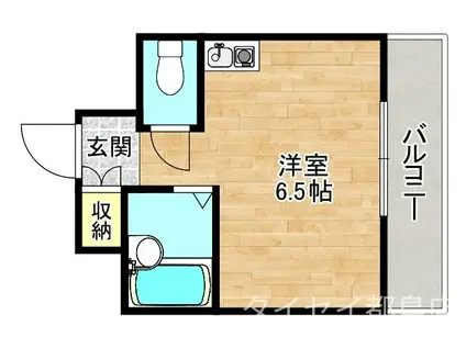 マンションSUMUS(ワンルーム/3階)の間取り写真