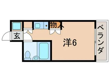 WINBELL SOLO立花504(ワンルーム/5階)の間取り写真
