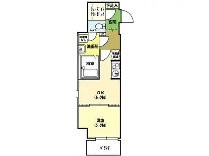 目白MY VILLAGE(1DK/5階)の間取り写真