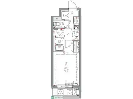 ユリカロゼ成増(1K/1階)の間取り写真