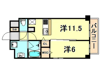ブルーメ本山(1LDK/1階)の間取り写真