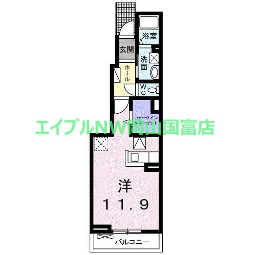 ライフスタイル(ワンルーム/1階)の間取り写真