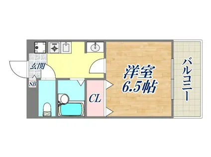 ステラハウス27(1K/3階)の間取り写真