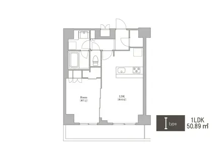 オアーゼ日暮里レジデンス(1LDK/7階)の間取り写真