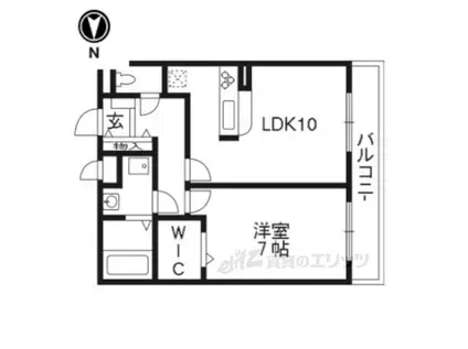 グレイス・シェーネ(1LDK/2階)の間取り写真