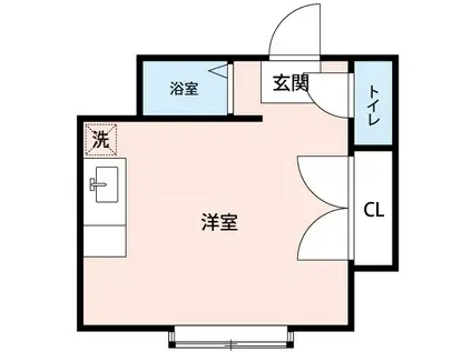 ピエス美合(ワンルーム/3階)の間取り写真