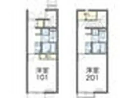 レオネクストみやび(1K/1階)の間取り写真