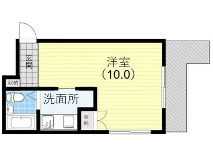 エルミーレ兵庫駅前(ワンルーム/3階)の間取り写真
