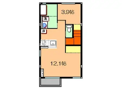 クアトロ681(1LDK/2階)の間取り写真