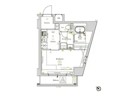 アークマーク田端GR(1K/7階)の間取り写真