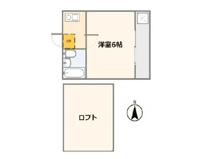 シティパレス石神井台I2号棟(ワンルーム/2階)の間取り写真