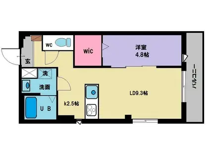  ADVANCE都筑(1LDK/1階)の間取り写真
