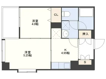 サムティ丸山公園(2K/12階)の間取り写真