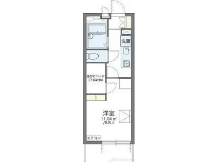 レオパレス教会前(1K/2階)の間取り写真