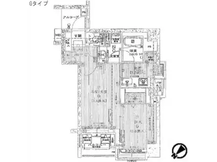 アルス神戸ハーバースクエア(1LDK/6階)の間取り写真