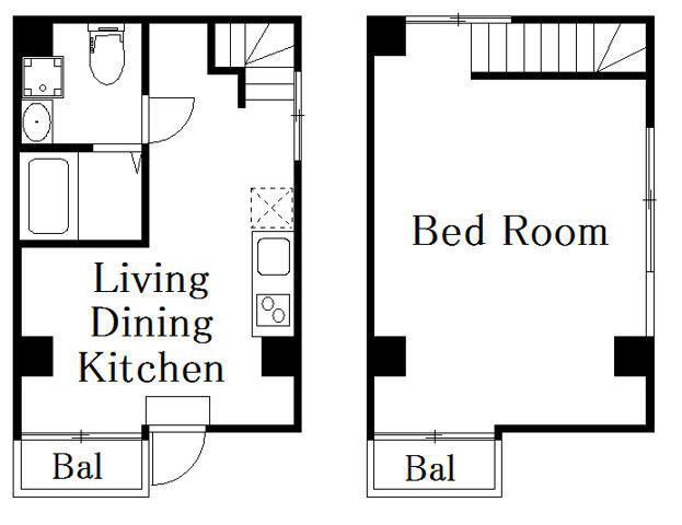 DECOR RESIDENCE田原町(1LDK/5階)の間取り写真