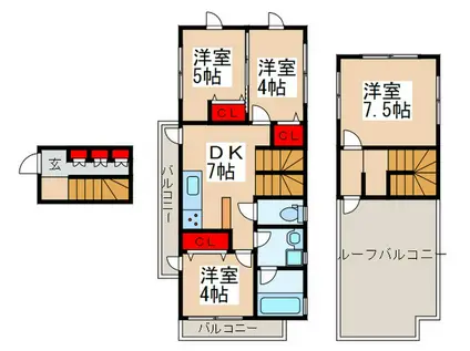 SUIKOU(4DK/2階)の間取り写真